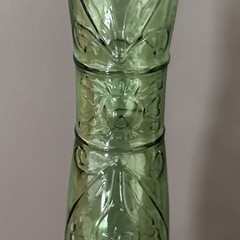 Vintage 44&Prime; Tall MCM Italy Green Glass Chianti Wine Bottle Decanter