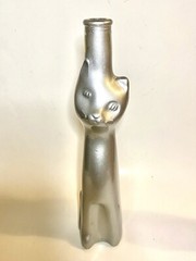 Silver 2015 Happy Cat Mosel Riesling Germany Empty Wine Bottle