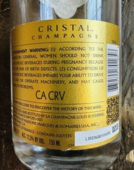 Cristal Champagne Bottle Empty 2016 Collectible France 750ml Gold Louis Roederer
