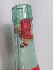 Vintage 1959 Italian Chianti Wine Bottle Fiasco US Air Force Open Mess Glass