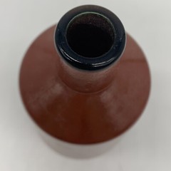 VTG 1980 JM Da Fonseca Azeitao Portugal Rust Brown Painted Glass 9&Prime; Wine Bottle