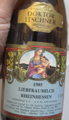 German 1985 Liebfraumilch Rheinhessen Empty 2 Wine Bottle LOT Dark Tower
