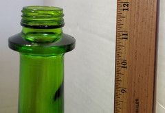 Vintage USA Green Glass 1/2 Gallon Bottle Decanter #810 No lid