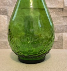 Vintage Gallo Green Emerald Glass Wine Jug 1/2 Gallon