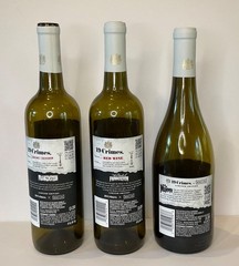 19 Crimes The Mummy Frankenstein Bride of EMPTY Wine Bottles Lot Of 3 With Corks