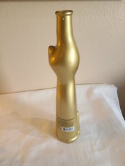Happy Cat Gold Moselland Rheinhessen Riesling Empty Glass Wine Bottle