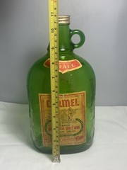 Rare Vintage Israel Carmel Sacramental Grape Wine One Half Gallon Empty Bottle