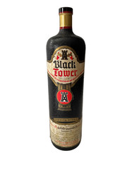 Vintage Black Tower German Wine Bottle – Empty