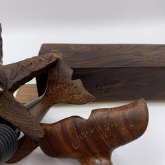 Hand Carved Wine Bottle Stopper SET Of 4 Dolphin Starfish Whale Tail Handcrafted