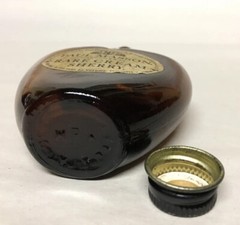 Vintage PAUL MASSON Rare Cream Sherry Liquor Bottle EMPTY MINI 2 oz HEART SHAPE