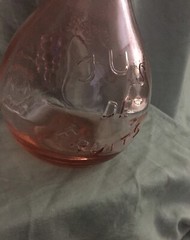 Vintage Casadis Milano JUS DE FRUITS Pink Wine Decanter 2 LITERS Antique