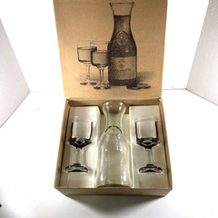 Vintage 1970&rsquo;s Paul Masson Rose&rsquo; Glass Set in Box
