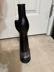 Black Cat Wine Bottle Vase Empty 13 Inches Tall 2007 Mosel Riesling Germany