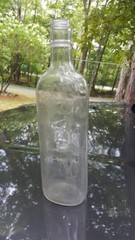 Vintage 4/5 quart petri wine bottle