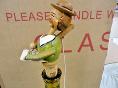 Antique italian wine cork carving Optician Optometrist #1 nice!