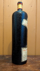 Vintage 1984 Black Tower German White Wine Empty Bottle 1.5 Liters Crock Style