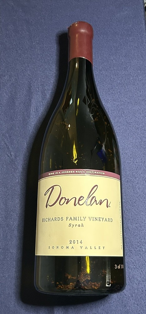 Donelan Richards Family Vineyard 2014 Empty Magnum Wine Bottle Sonoma 3 Of 18