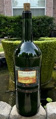 Vintage 1998 COL-DI-SASSO Banfi Toscana Large Empty Glass Wine Bottle 22” Tall