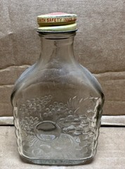 Vintage Berrycup Wines 2/5 Pint Glass Wine Bottle Yonkers, New York EMPTY