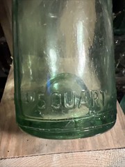 Drinking Glass Made From Broken 4/5 Quart Wine Bottle.