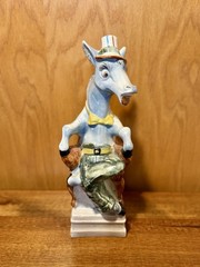 Vtg Donkey Horse Liquor Decanter Empty Bottle 12&Prime; Red Wine Mareialla Product