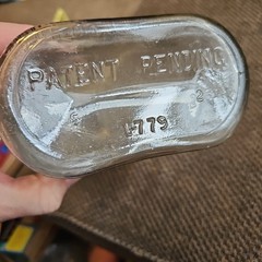 Vtg Garrett&rsquo;s American Wine Bottle 1/2 Gallon Embossed 10×6&Prime;