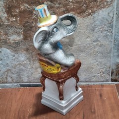 Vintage Elephant Wine Decanter Empty Bottle 12&Prime; Red Wine Mareialla Product Of It