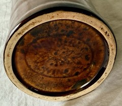 Brown Glazed Newberry Wine Bottle