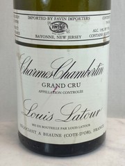 Vintage Empty 1996 MAISON LOUIS LATOUR Wine Bottle. Burgundy Grand Cru 750ml