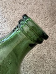 🇺🇸Demijohn 56 Wine Carboy Huge Green Glass Bottle 25.5&Prime; Tall 17.5&Prime; Wide🇺🇸