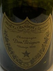 Dom Perignon 1998 Vintage Empty Bottle & Display Box Champagne Wine
