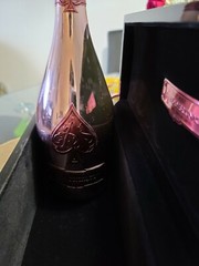 EMPTY ACE OF SPADES ROSE(ARMAND DE BRIGNAC)750ML EMPTY CHAMPAGNE BOTTLE WITH BOX