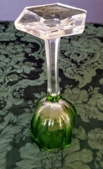 Moser Koloman Rare Fine Wineglass Bohemia Meyr&rsquo;s Neffe, Paneled Crystal C. 1900
