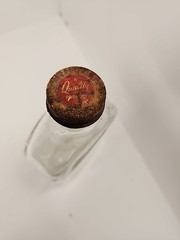 Vintage Berrycup Wines 2/5 Pint Glass Wine Bottle Yonkers, New York 5.25&Prime; T