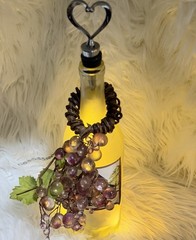 wine Glass Craft bottle With Lights