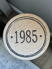 Giant ITALIA 1985 Wine Bottle Cork Decor 17”x11.5”