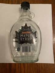 Lot of 3 Maple Syrup Bottles /Jugs w/ Loop Handles & Plastic Caps 12.5 oz/375mL