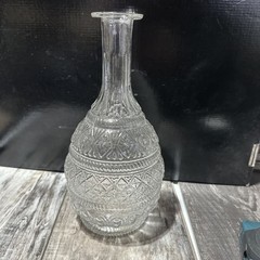 Vintage Wine/Liquor 2 Piece Glass Decanter 10.5 x 5 inches