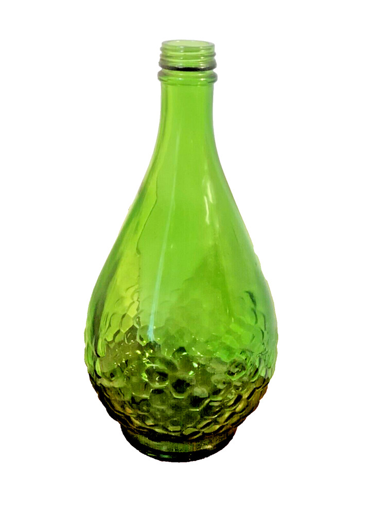 VTG GALLO Flavor Guard Glass Green Half Gallon Empty Decorative Bottle No Lid