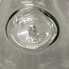 Paul Masson Since 1852 Embossed Glass Milk Bottle Carafe Decanter Vintage