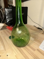 Very Old Huge GREEN Vintage Bottle ( Wine Bottle From Italy ) Not Sure