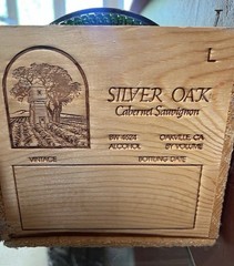 RARE 6L Silver Oak EMPTY Bottle SIGNED Justin Meyer #35/60 Imperial w/ Crate