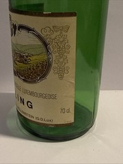 Vtg. Moselle Luxembourgeoise Elbling Wine Caves De Wellestein 1979 Bottle & Cork