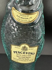 Pescevino Italy Fish Shaped Wine Bottle 13&Prime; Italian Nautical Coastal Sea 1989