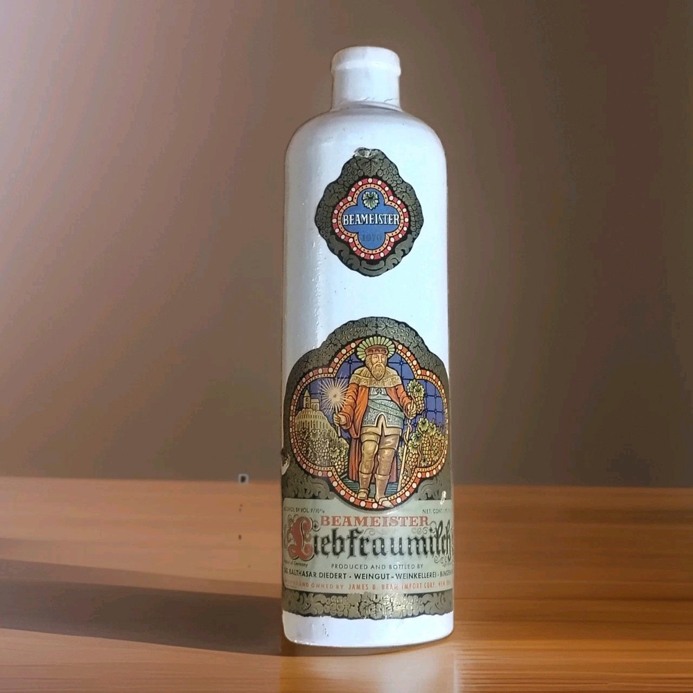 Beameister Liebfraumilch stoneware bottle Vintage
