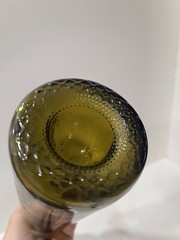 VTG Dark GREEN WINE BOTTLE DEEP PONTIL Mark, Dover Canyon CORK, Man Cave Empty