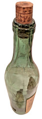 Ja Hennessy Cognac, 2 Star SO, Antique Bottle, France/Germany, Etched Glass Cork