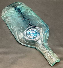 Melted Slumped Wine Bottle, Large, unusual item – ships free