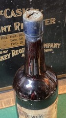 Pre Prohibition H.T Dewey & Sons Tokay Wine Liquid Gold Medicinal Amber Bottle