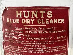 🟡 Antique Pre 1940&rsquo;s Hunts Hardware 390 Thurston Rochester NY Blue Dry Cleaner